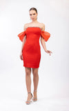 Cocktail Dresses Homecoming Short Beaded Cocktail Dress Orange