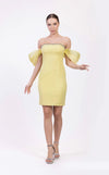 Cocktail Dresses Homecoming Short Beaded Cocktail Dress Yellow