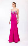 Prom Dresses Long Mermaid Formal Beaded Prom Dress Fuchsia