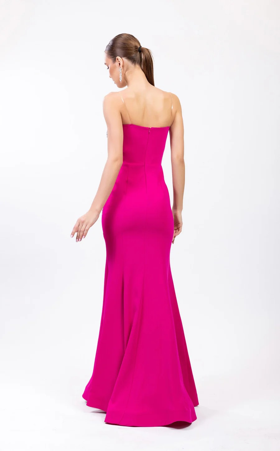 Prom Dresses Long Mermaid Formal Beaded Prom Dress Fuchsia