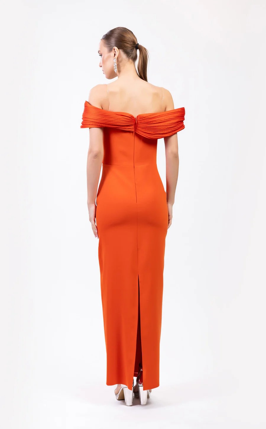 Prom Dresses Prom Long Fitted Evening Formal Dress Orange