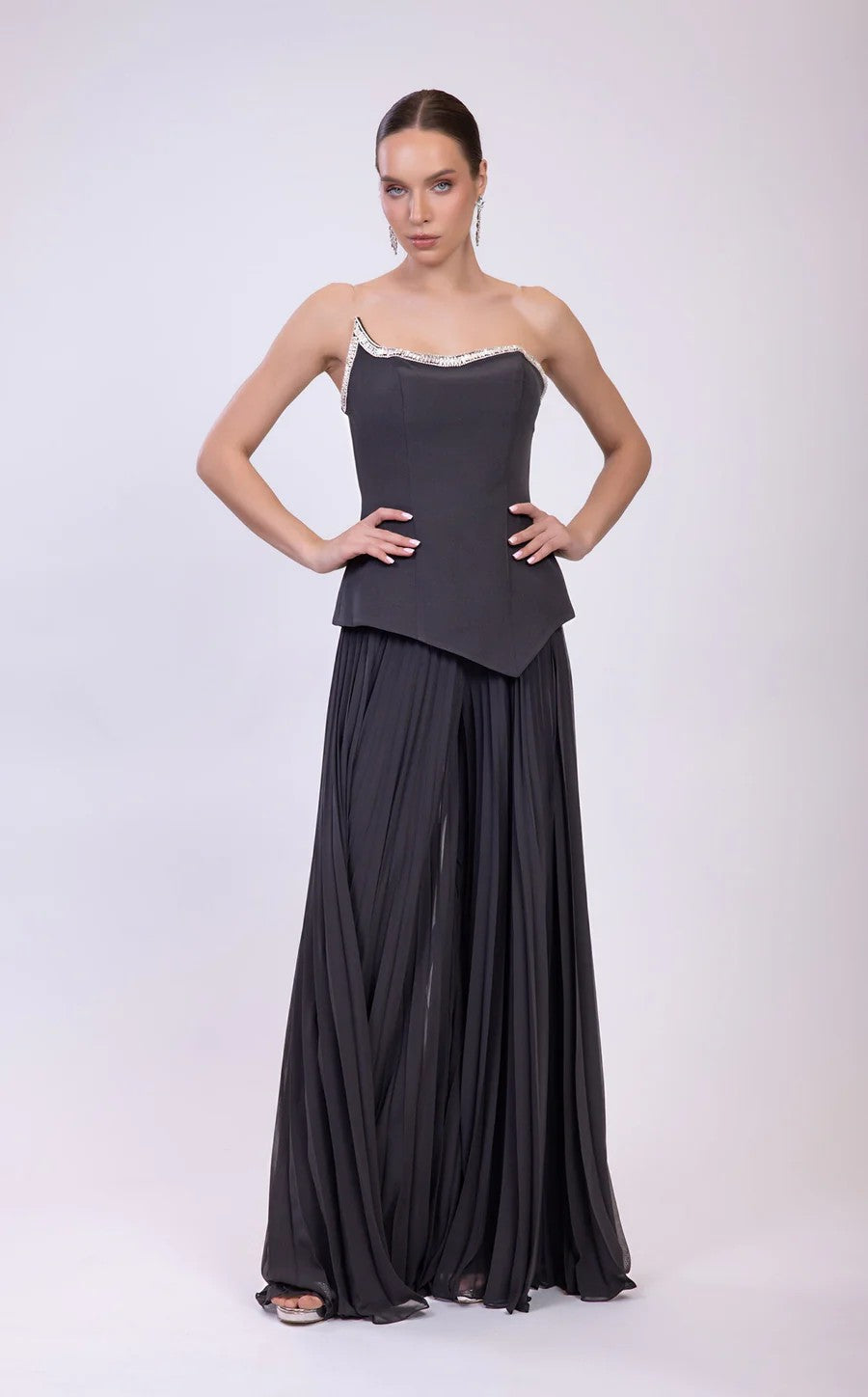 Jumpsuit Prom Long Formal Evening Jumpsuit Black