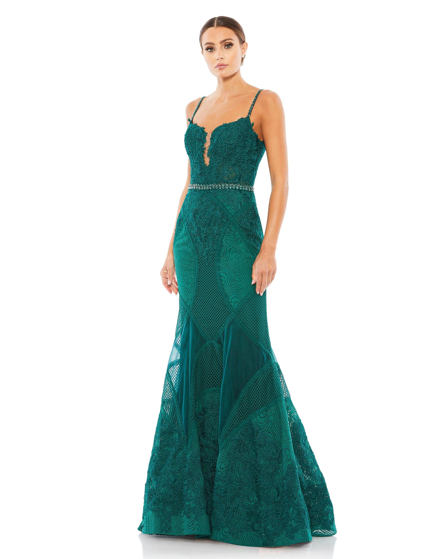 Mac Duggal 79082 Prom Long Mermaid Lace Gown