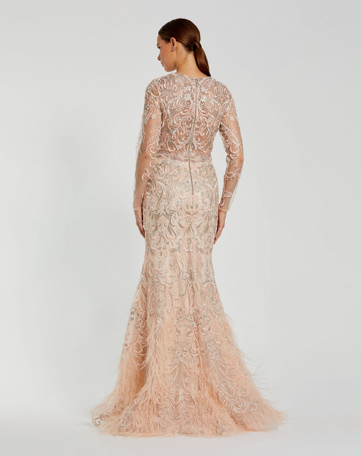 Formal Dresses Mermaid Long Formal Evening Dress Blush