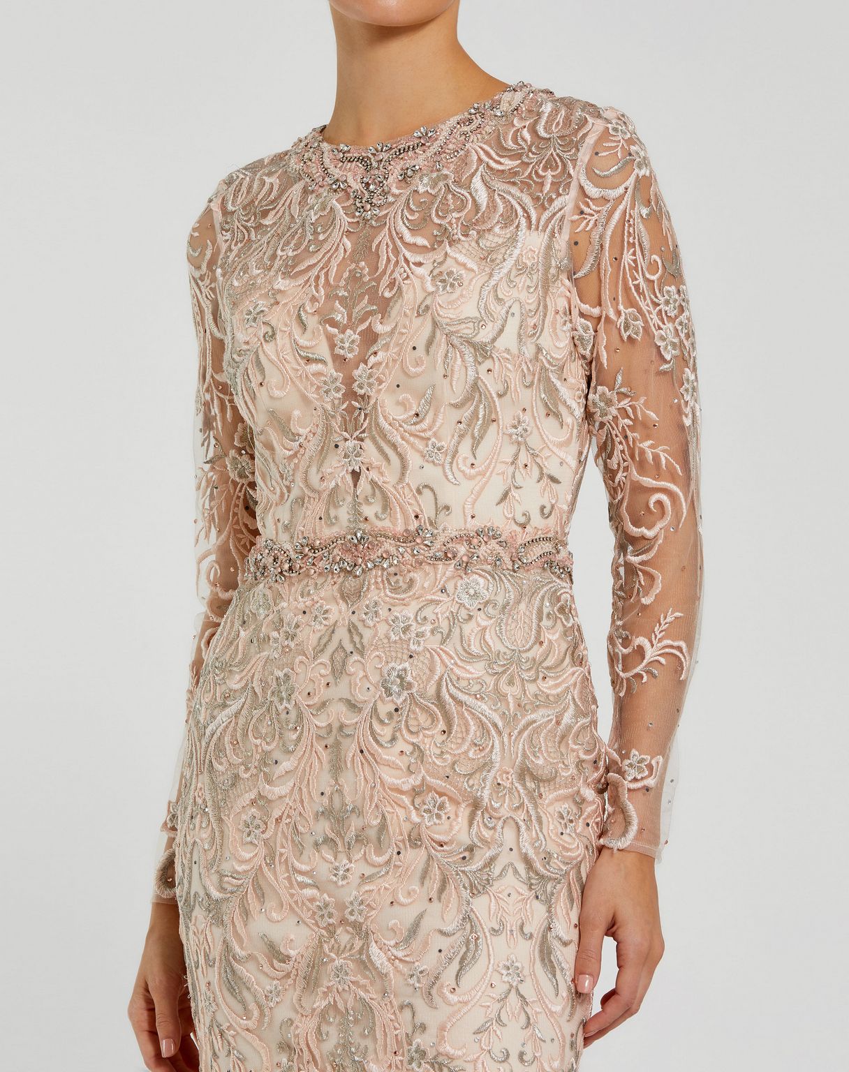 Formal Dresses Mermaid Long Formal Evening Dress Blush