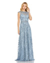 Formal Dresses Long Formal Prom A Line Dress Slate Blue