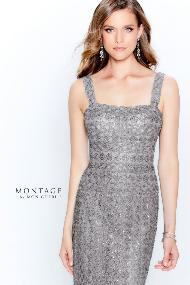 Formal Dresses Sequin Long Metallic Formal Dress Gray