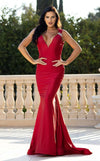 Prom Dresses Long Prom Beaded Formal Dress Red