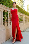 Prom Dresses Prom Glitter Long Formal Fitted Dress Red