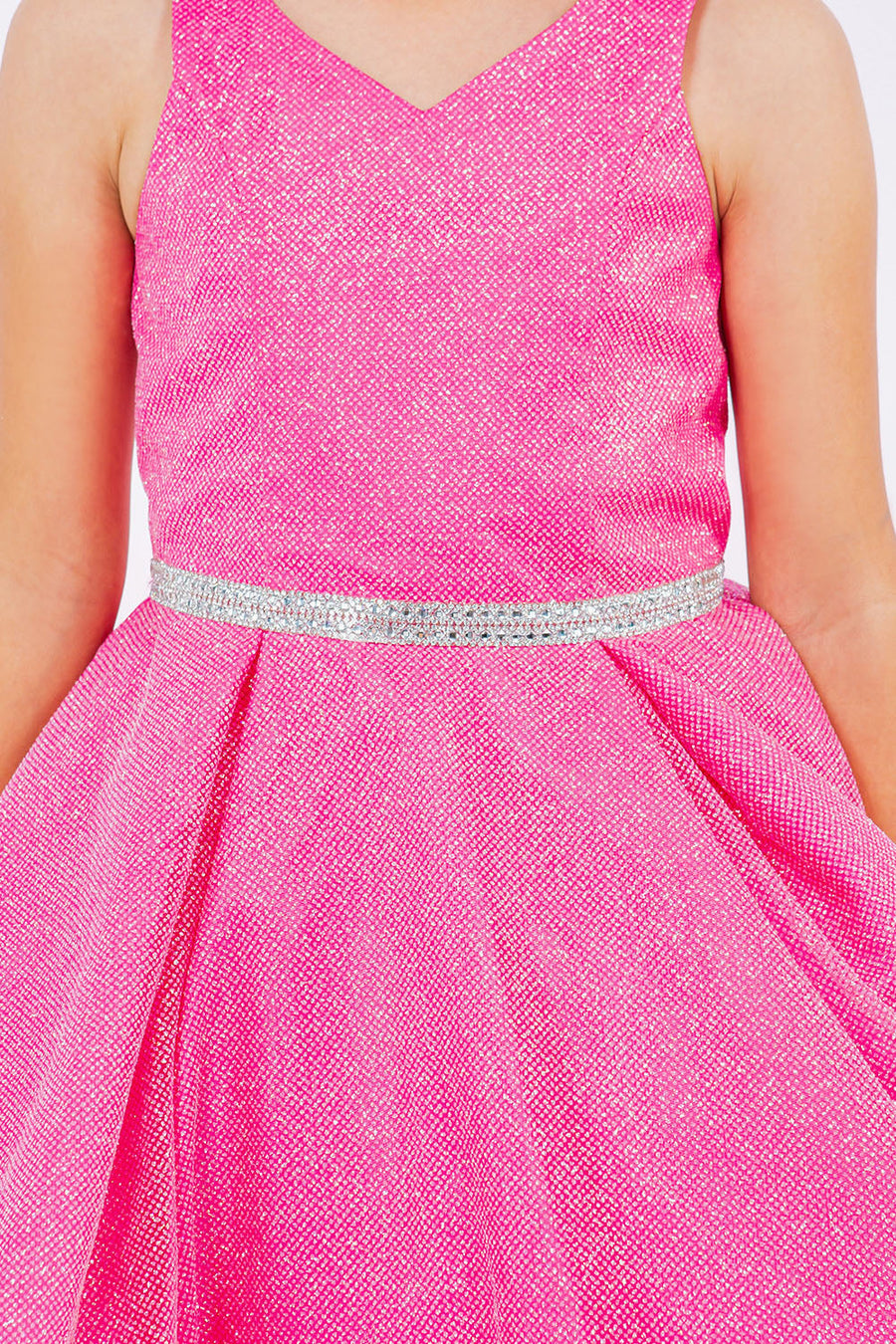 Flower Girl Dresses Short Glitter A Line Flower Girl Dress Hot Pink