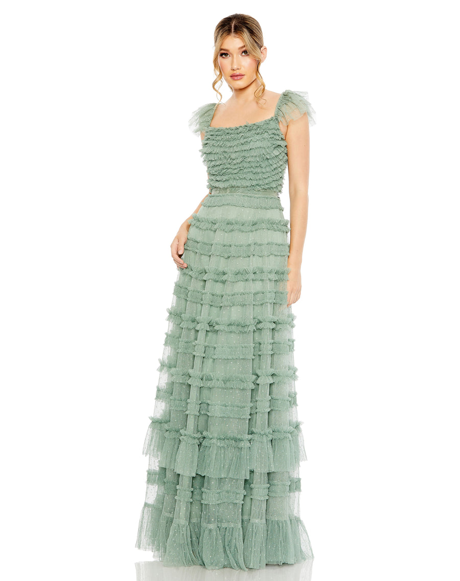 Formal Dresses Formal Long A Line Evening Tiered Dress Jade