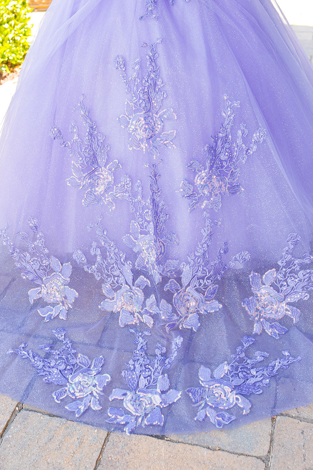 Flower Girl Dresses Long Ball Gown Sequin Flower Girl Dress Lavendar