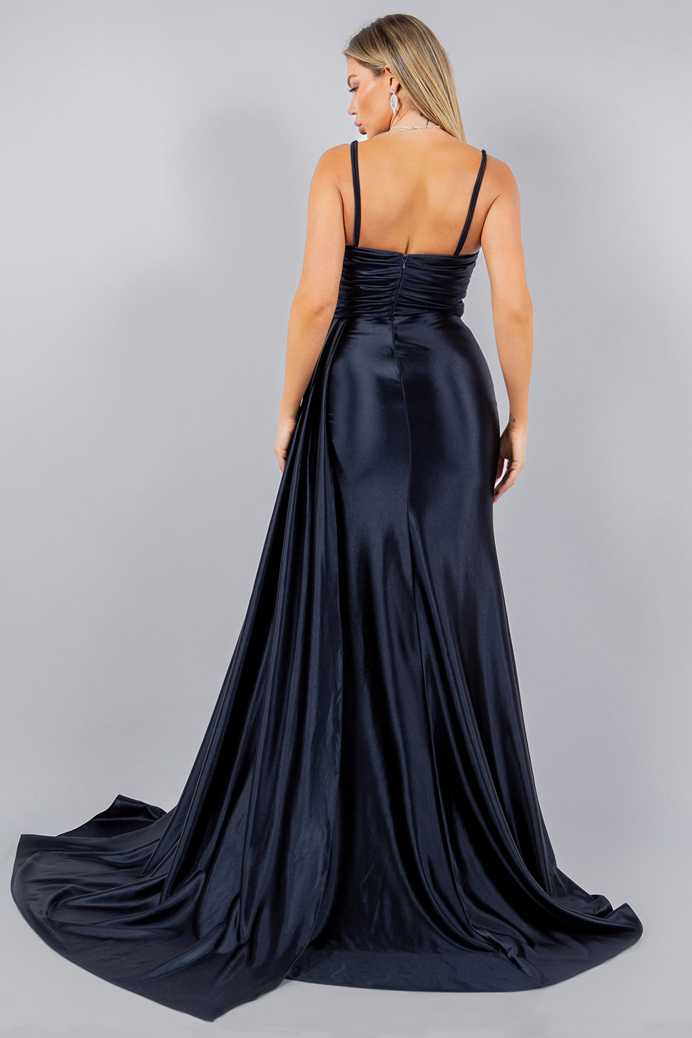 Prom Dresses Long Formal Fitted Beaded Prom Dress Midnight Navy
