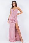 Prom Dresses Fitted Long Formal Corset Prom Dress Pink