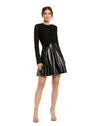 Cocktail Dresses Short Cocktail Long Sleeve A Line Mini Dress Black