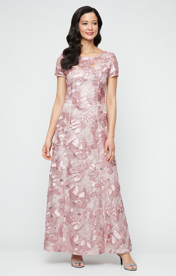 Formal Dresses A Line Long Formal Evening Dress Rose