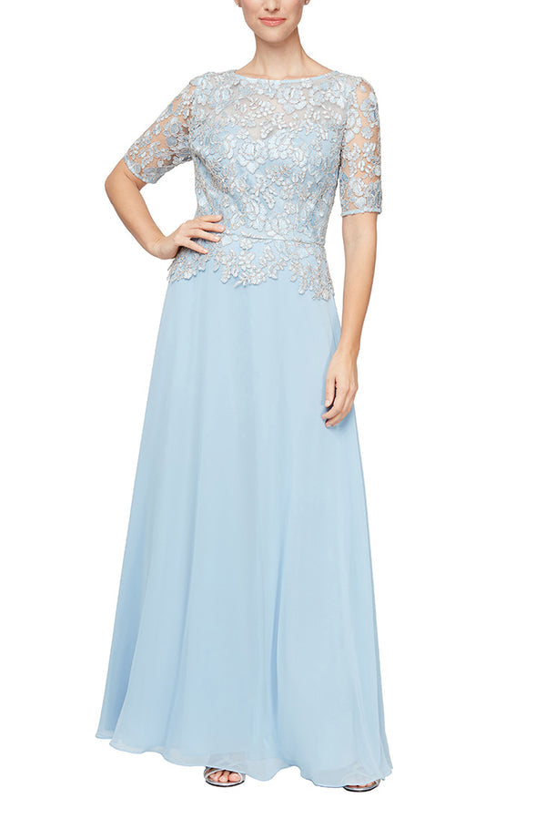 Formal Dresses Long Formal A Line Evening Dress Light Blue