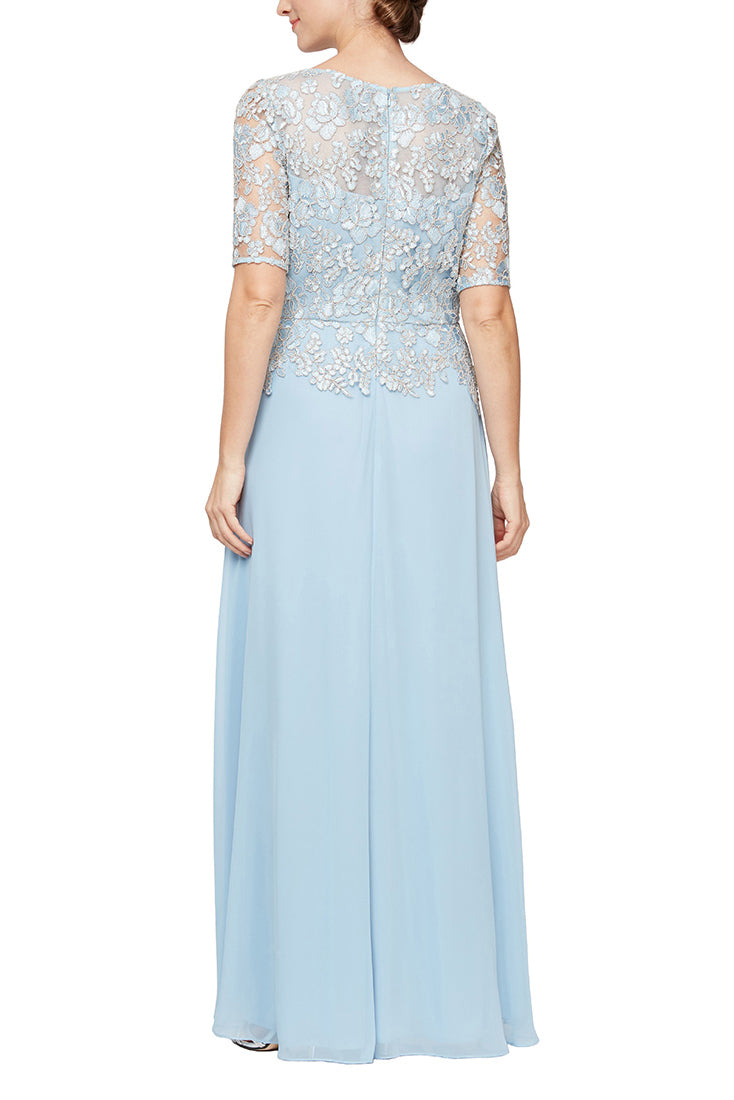 Formal Dresses Long Formal A Line Evening Dress Light Blue