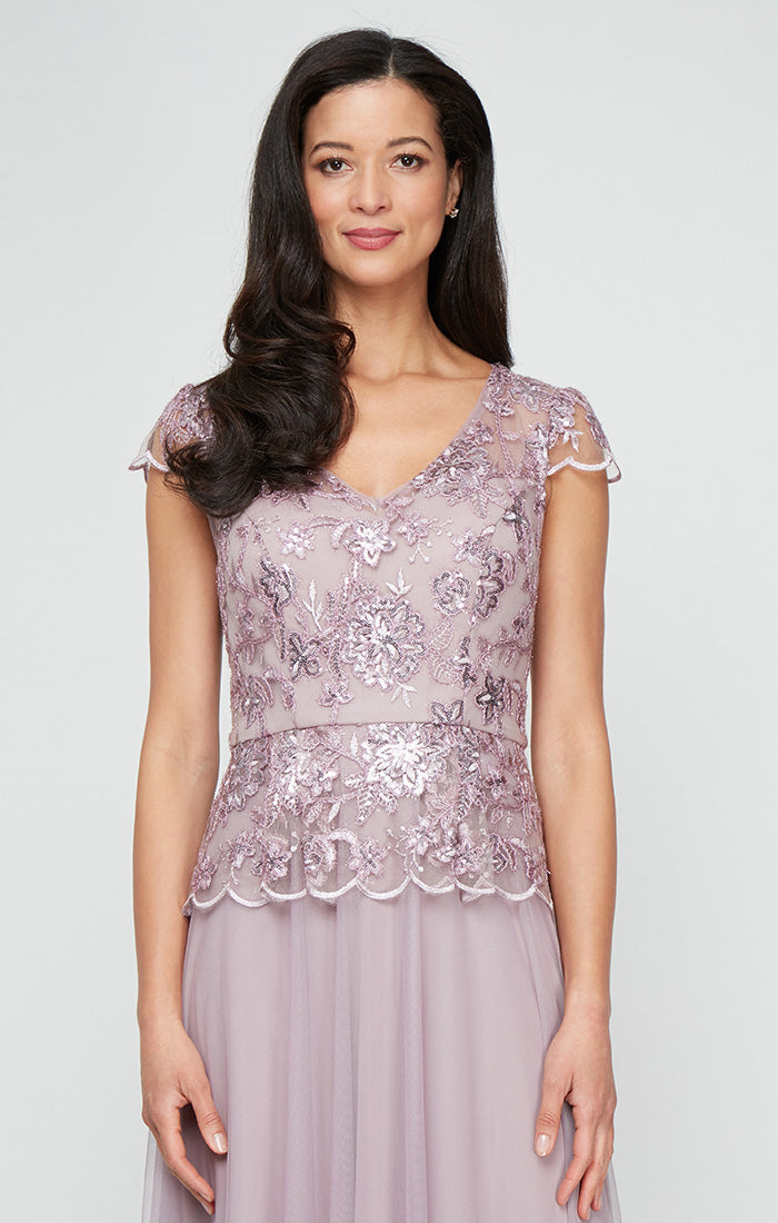 Formal Dresses Long Peplum Formal Evening Dress Wisteria