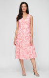 Cocktail Dresses Short A Line Midi Length Cocktail Dress Peony