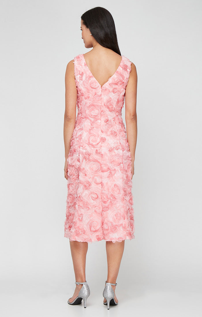 Cocktail Dresses Short A Line Midi Length Cocktail Dress Peony