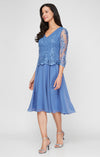 Cocktail Dresses Short Cocktail Midi Length Dress Cornflower