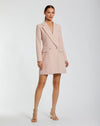 Cocktail Dresses Short Blazer Mini Cocktail Dress Blush