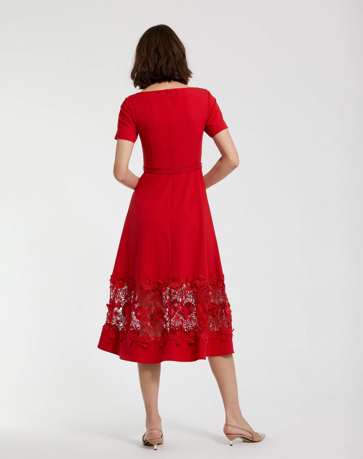 Formal Dresses Tea Length Formal Evening Dress Cherry