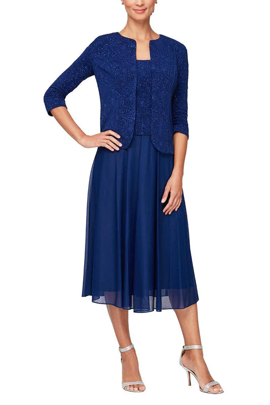 Mother of the Bride Dresses Long Formal Front Jacket Mother of the Bride Dress ELECTRIC BLUE