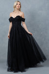 Prom Dresses A Line Long Formal Prom Glitter Dress Black