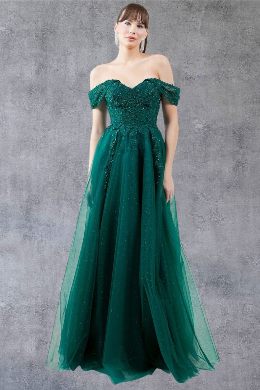 Prom Dresses A Line Long Formal Prom Glitter Dress Hunter Green