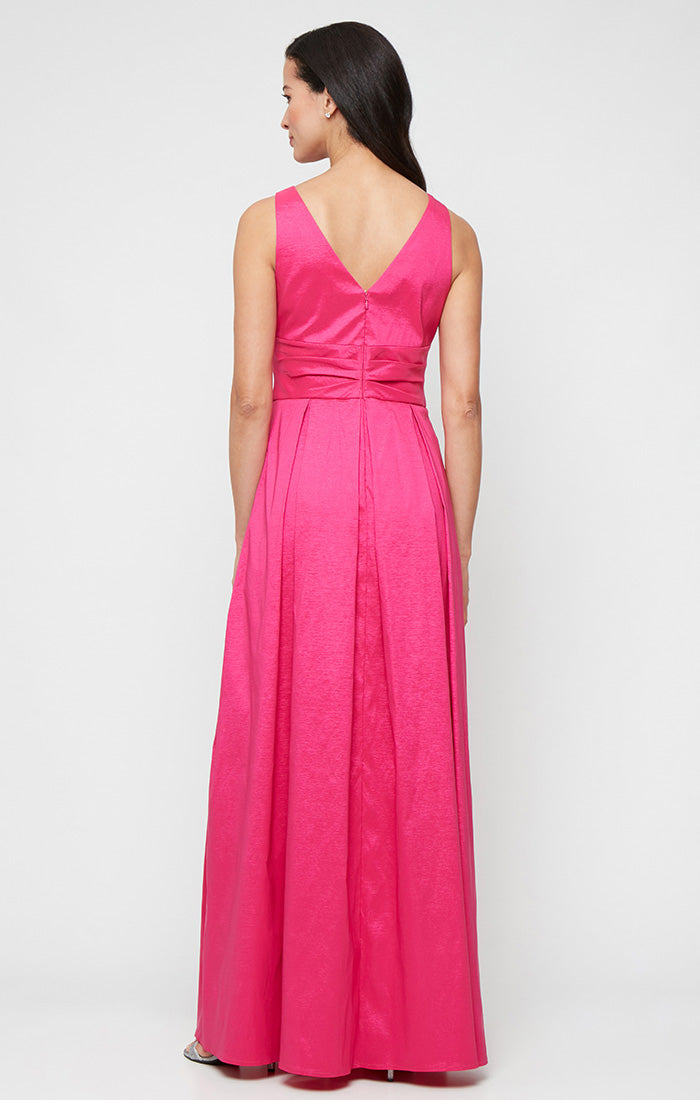 Formal Dresses Pleated Long Formal Evening Dress Fuchsia