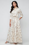 Formal Dresses Long Ball Gown Formal Evening Dress Ivory Gold