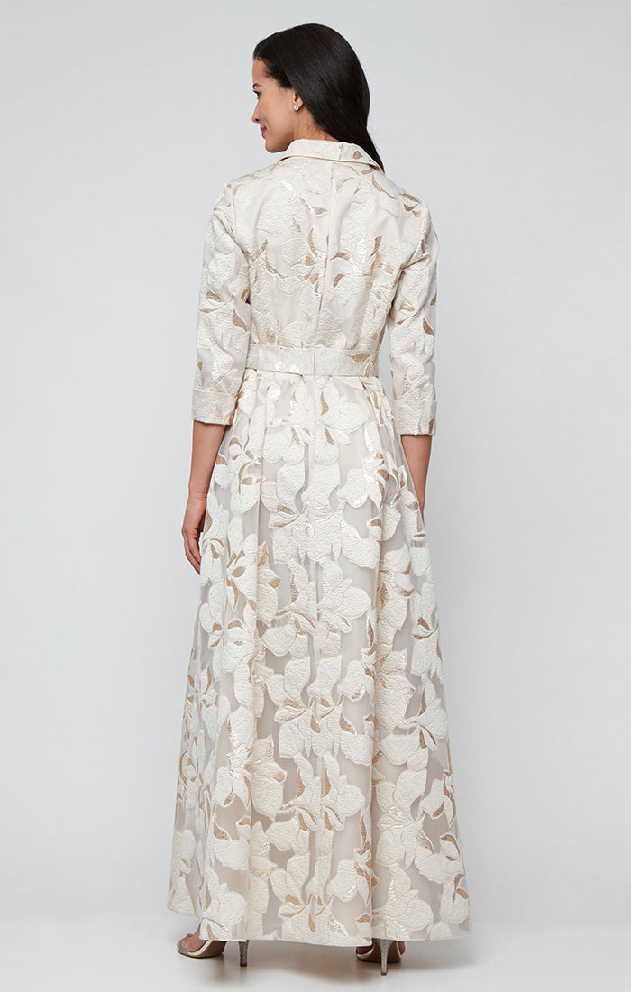 Formal Dresses Long Ball Gown Formal Evening Dress Ivory Gold