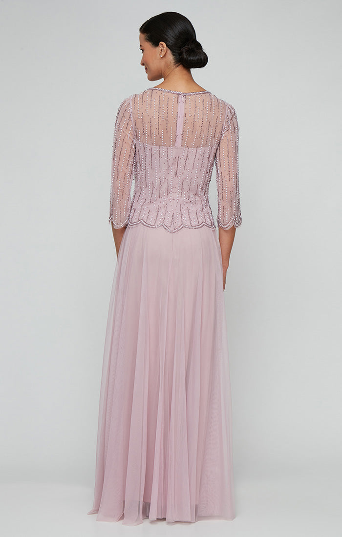 Mother of the Bride Dresses Long Formal Beaded Mother of the Bride Dress Wisteria