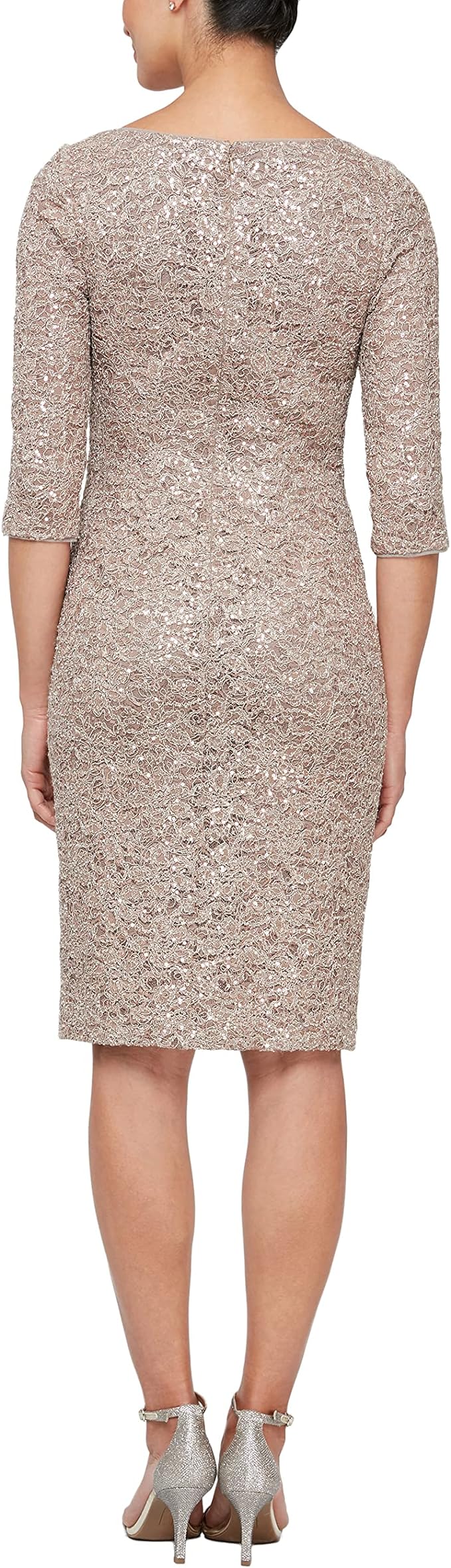 فستان أليكس إيفيننجز الرسمي القصير ذو الخصر 81122503