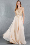Formal Dresses A Line Long Formal Sequin Dress Champagne