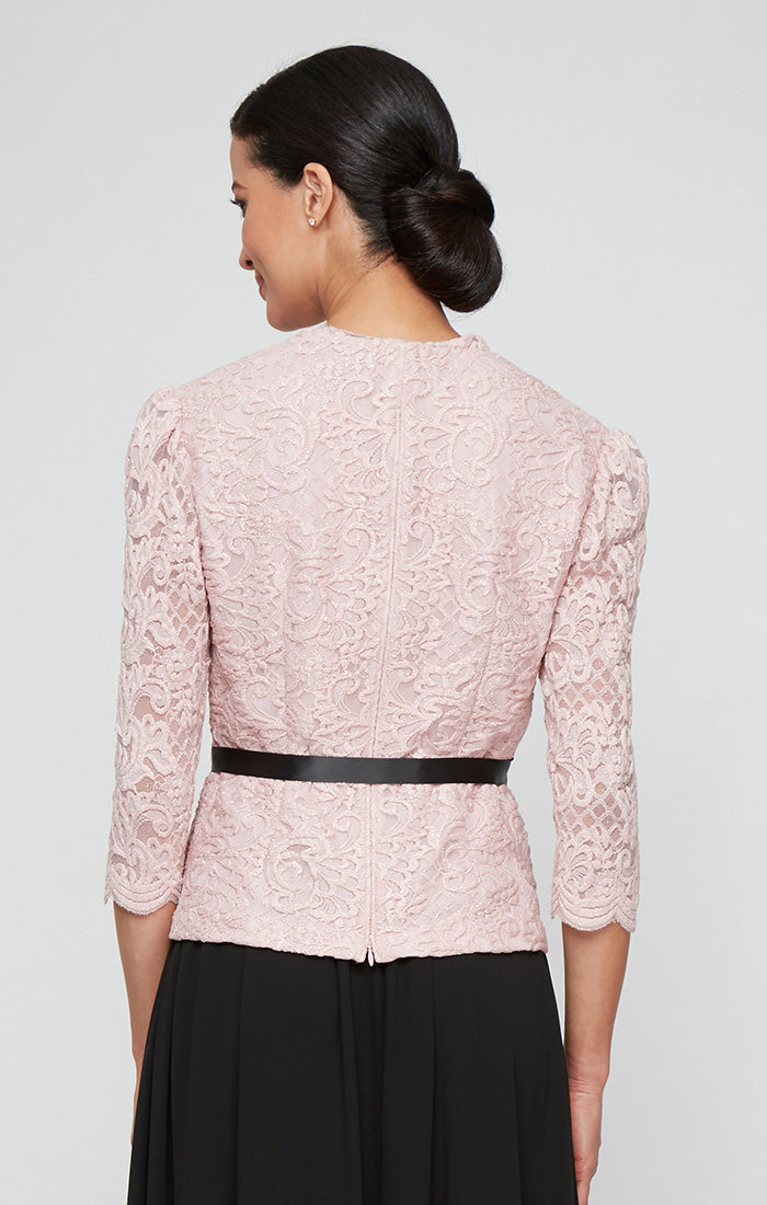 Top Formal Blouse Mother of the Bride Top Blush