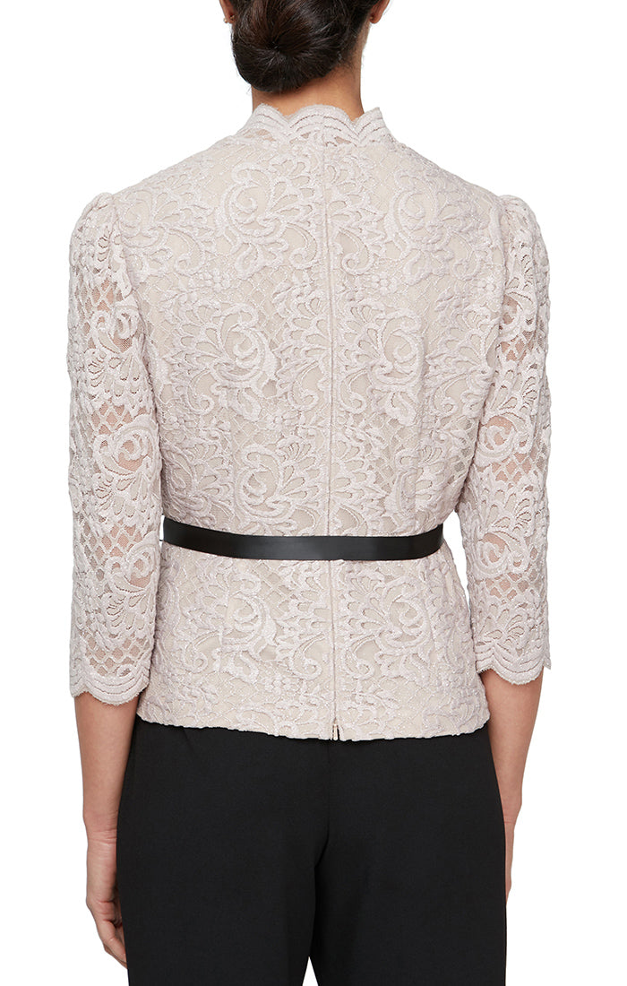 Top Formal Blouse Mother of the Bride Top Taupe