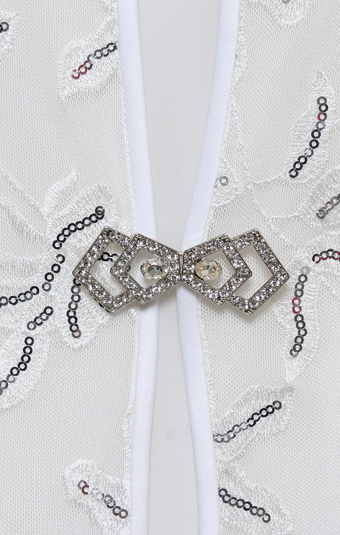 Top Formal Twinset Top Jacket Ivory