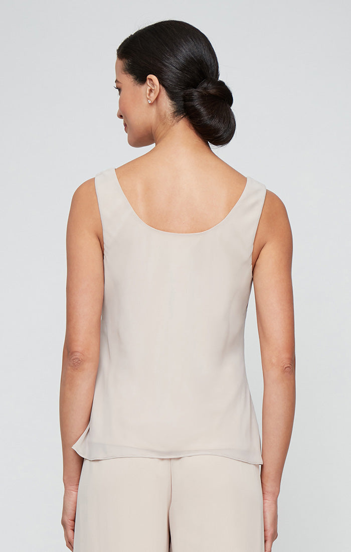 Top Twinset Formal Closure Jacket Top Taupe Multi