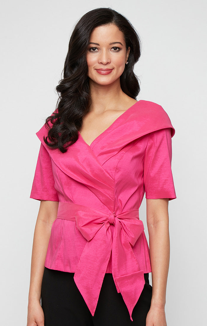 Top Formal Top Mother of the Bride Blouse Fuchsia