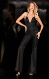Jumpsuit Fitted Long Formal Jumpsuit Black