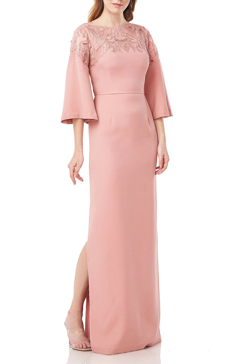 Mother of the Bride Dresses Long Slit Side Mother of the Bride Dress ROSE CLOUD