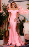 Prom Dresses Ruffle Prom Long Formal Evening Dress Bubble Gum