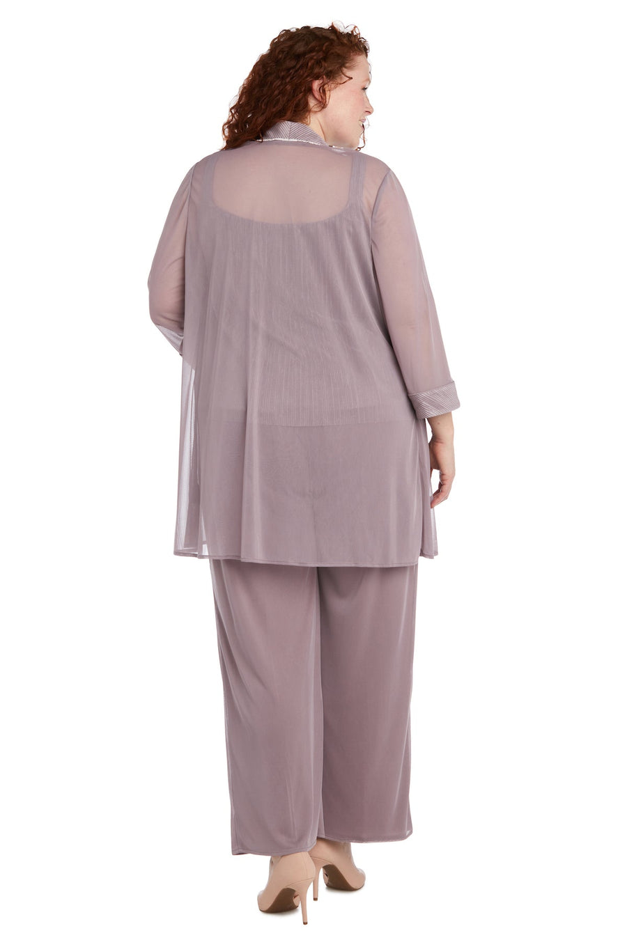 Pant Suit Long Formal Pant Suit  Mauve