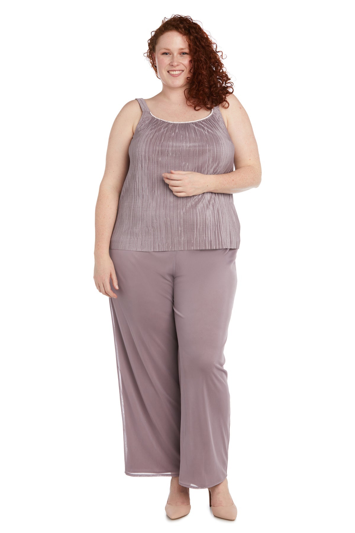 Pant Suit Long Formal Pant Suit  Mauve
