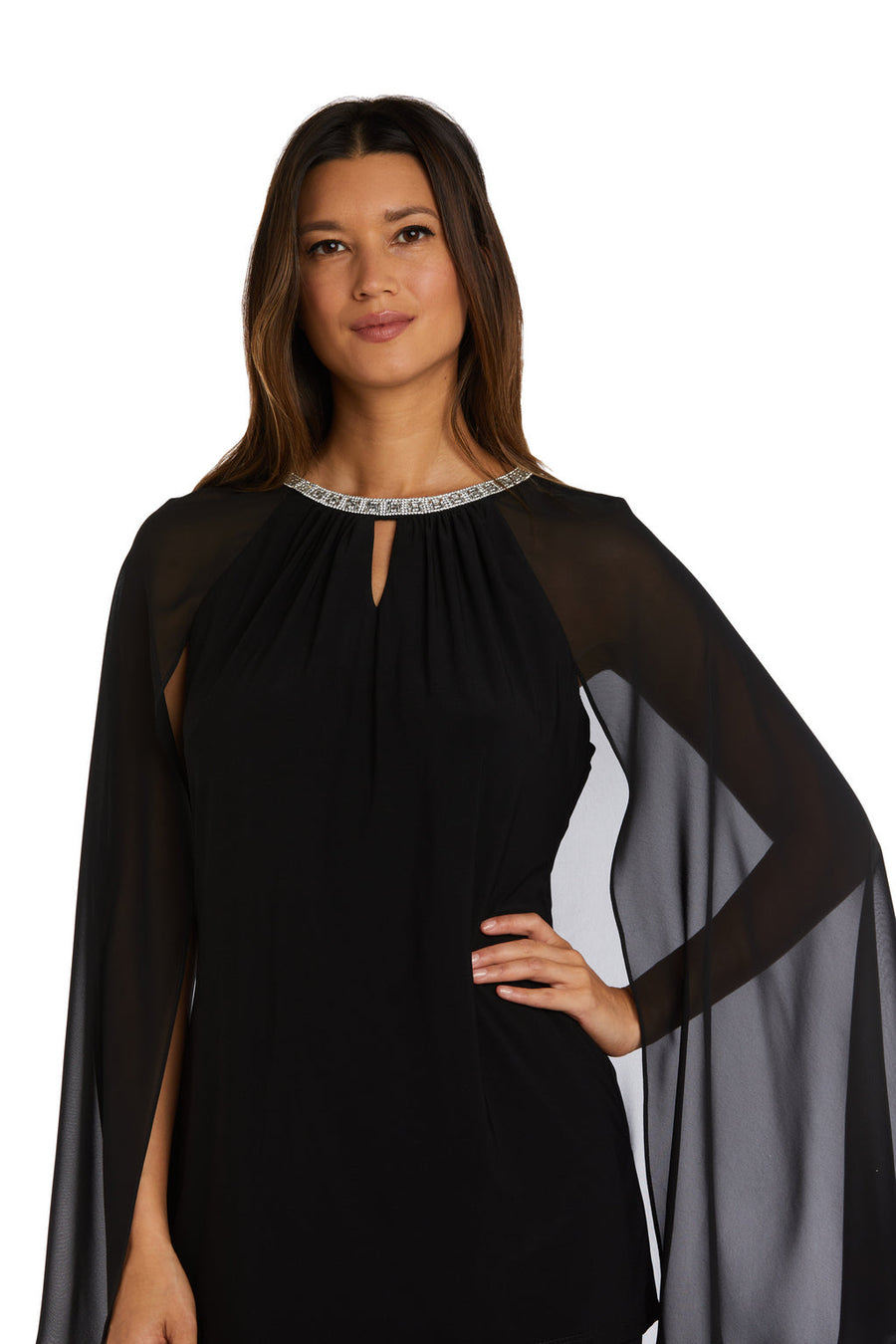 Jumpsuit Cape Long Jumpsuit Black