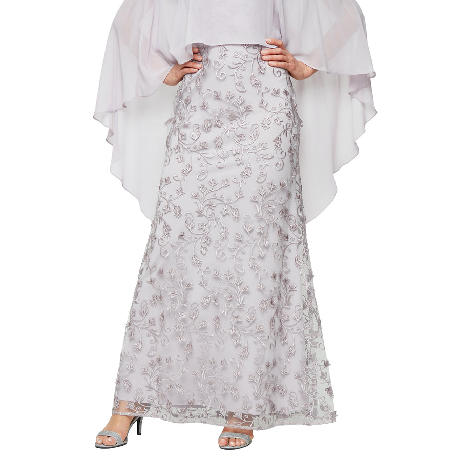 Mother of the Bride Dresses Mother of the Bride Long Formal Cape Dress Lavender