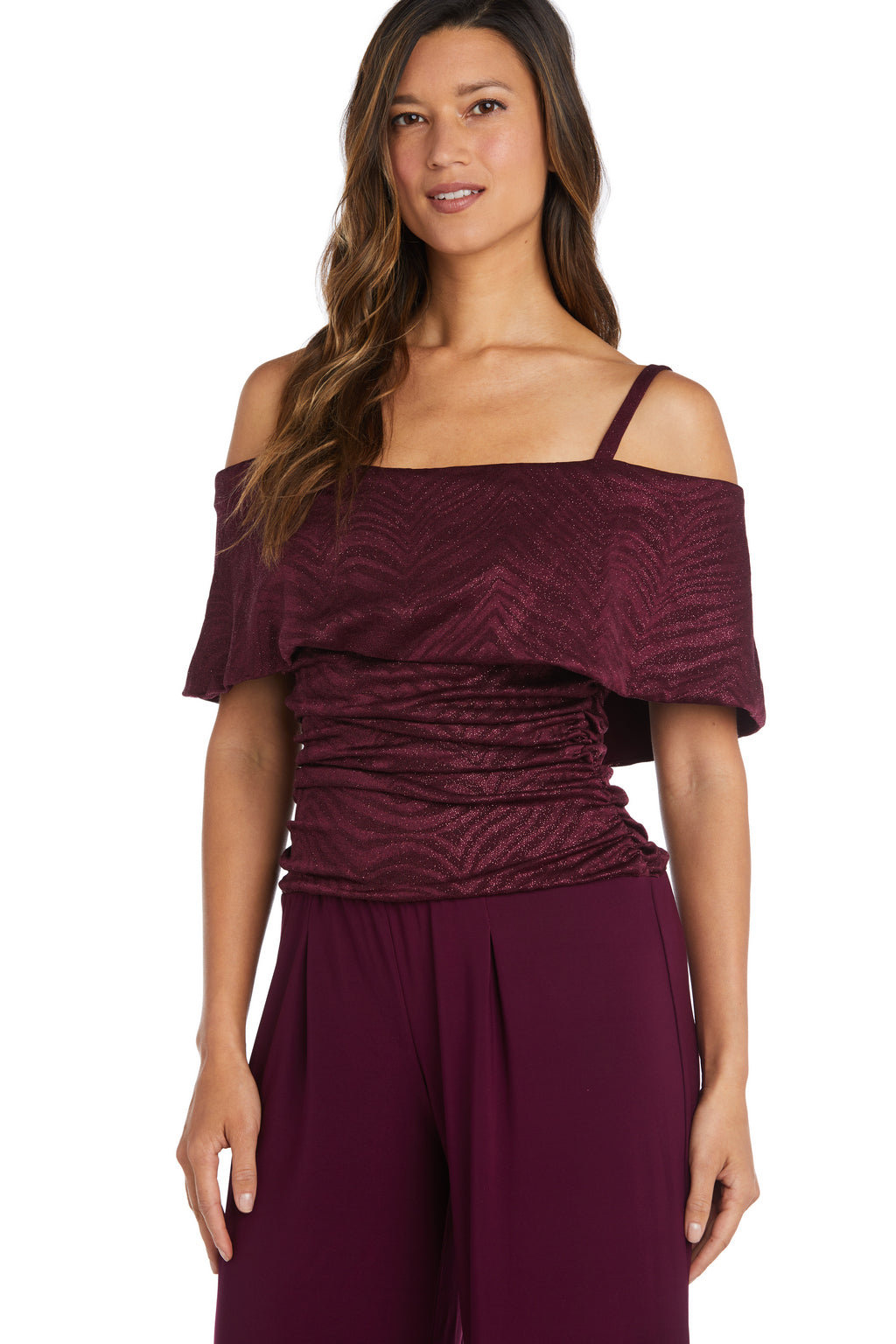 Jumpsuit Ruched Jumpsuit Merlot